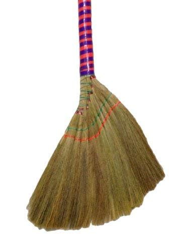 Vietnamese Soft Fan Straw Broom 4o Inch By Namaste India