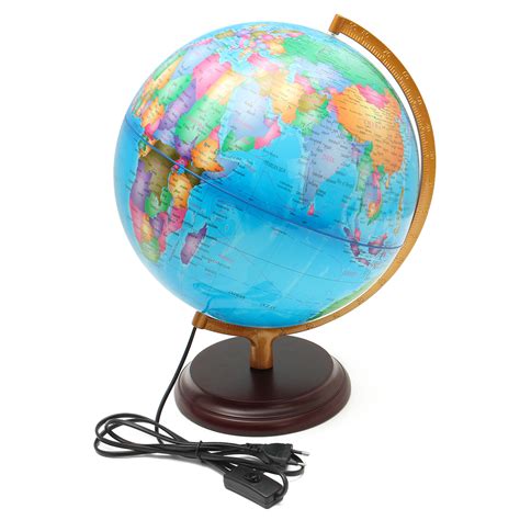 125″ World Earth Globe Map Geography Led Illuminated For Desktop