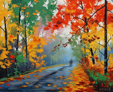 Autumn Oil PAINTING Trees painting Original Painting | Etsy | Oil painting trees, Tree painting ...