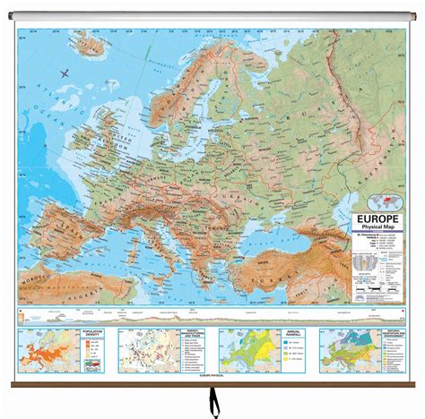 Europe Advanced Physical Classroom Wall Map Kappa Map Group