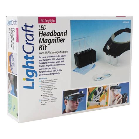 lightcraft led headband magnifier kit hobbycraft