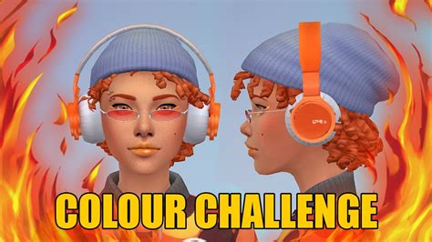 🧡 Colour Challenge 🧡 Orange The Sims 4 Cas Youtube