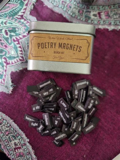 Poetry Magnets Hobbies And Toys Stationary And Craft Craft Supplies