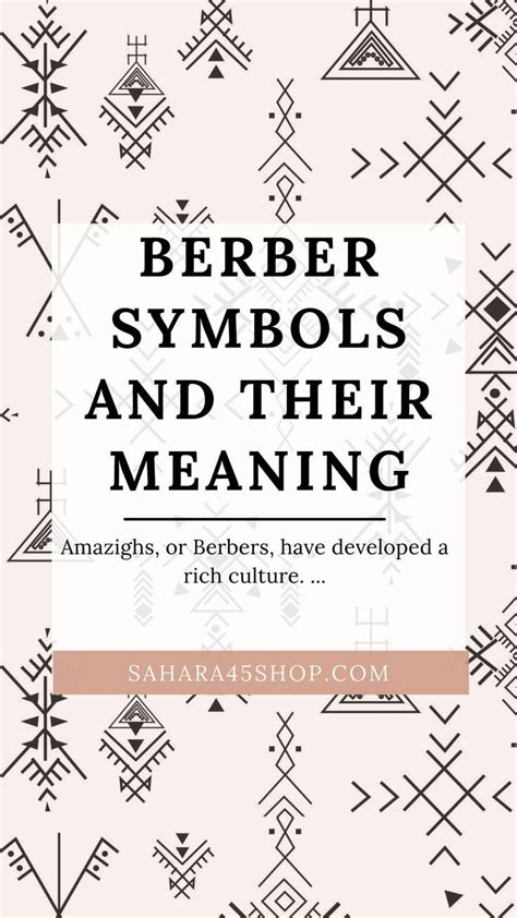 Berber Symbols And Their Meaning Artofit