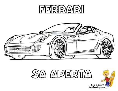 Free printable bugatti coloring pages for kids coloring home. Workhorse Ferrari Coloring Pages | Ferrari | Free| Car ...
