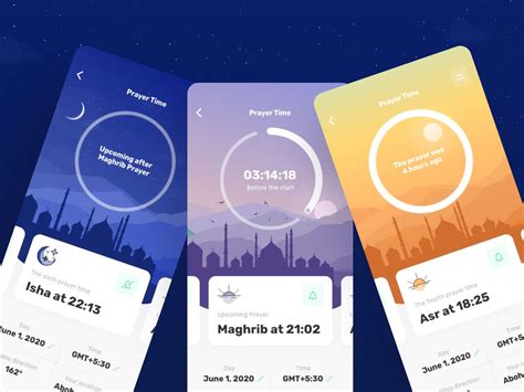 Namaz Timing Quran App Directory Design Prayer Times App Design