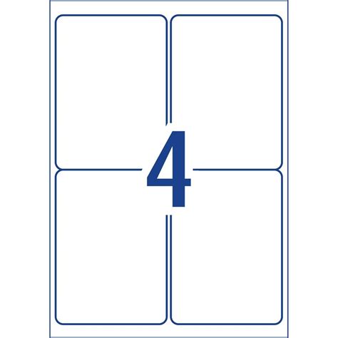Avery 4x6 Labels 4 Per Sheet Template Portal Tutorials