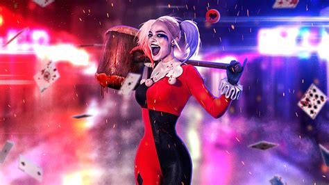 X Harley Quinn Margot Laptop Full HD P HD K Wallpapers Images Backgrounds Photos