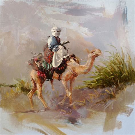 Camels And Desert 6 Painting By Mahnoor Shah Pixels