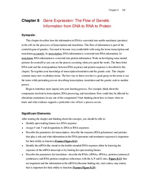 Takes over a bacterium's genetic material and directs it to make more viruses. (DOC) Chapter 8 Gene Expression: The Flow of Genetic ...