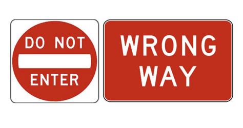 Know Your Road Signs Wrong Way Driversprep Com