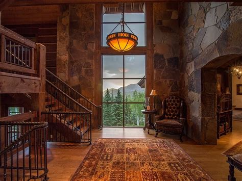 Log And Stone Colorado Ski Chalet With Great Room