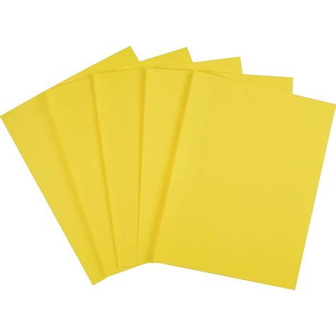 Staples Brights Colored Paper 8 12 X 11 Yellow Ream 500ream 25204