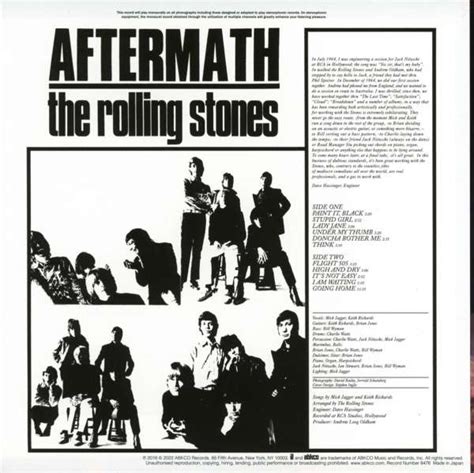 The Rolling Stones Aftermath Us Versionlimited Japan Shm Cdmono