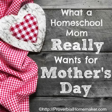 What A Homeschool Mom Really Wants For Mothers Day Proverbial Homemaker