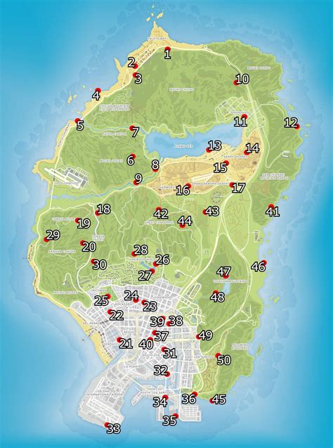 Grand Theft Auto Detailed Map