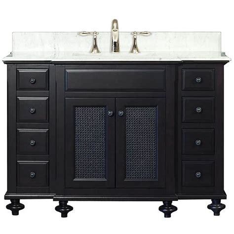 Browse a large selection of bathroom vanity designs, including single and double vanity options in a wide range of sizes, finishes and styles. London 48 inch Width Bathroom Vanity London48 by Water Creation | Single sink bathroom vanity ...