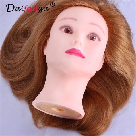 Mannequin For Hair Styling 10 100 Real Human Hair Training Head Practice Hairdressing