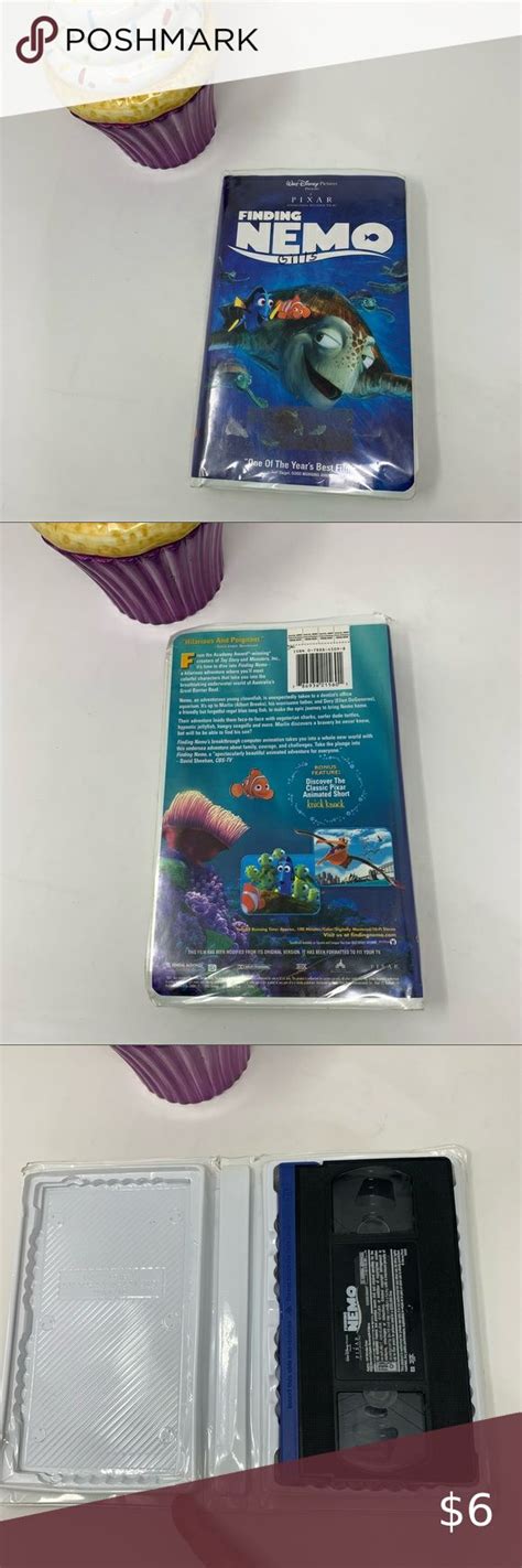 Disneys Pixar Finding Nemo VHS Tape Finding Nemo Vhs Tape Pixar