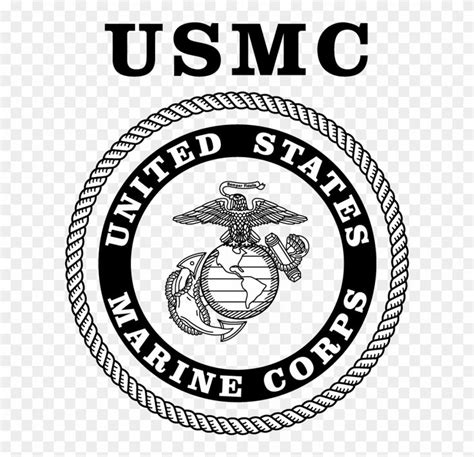 Download Hd Marine Corps Logo United States Marine Corps Logo Black And White Clipart And Use