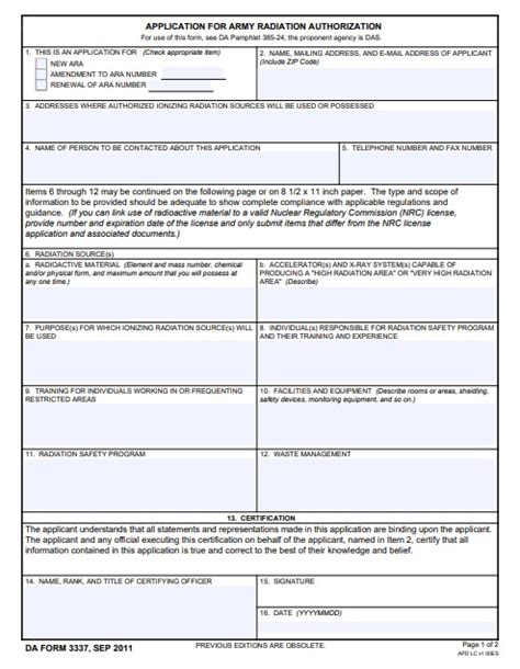 Da Form 3340 R Fillable Printable Forms Free Online