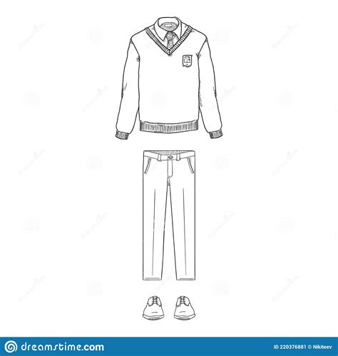 Discover 81 School Uniform Sketch Latest Vn