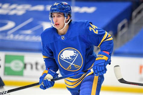 sabres dylan cozens scores pretty first goal in loss rasmus dahlin benched buffalo hockey beat