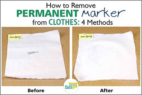 How To Remove Permanent Marker From Clothes After Being Washed