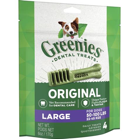 Greenies Original Dog Dental Treat Large 170g Woolworths