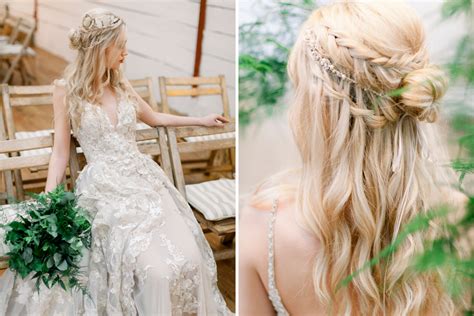 Beautiful Bridal Half Up Half Down Wedding Hair Inspiration