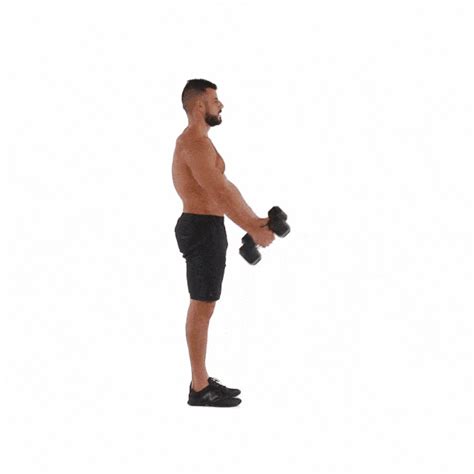 How To Perform The Dumbbell Front Raise Mens Health