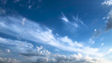 Beautiful Clouds Float On The Blue Sky Time Lapse Stock Video Footage
