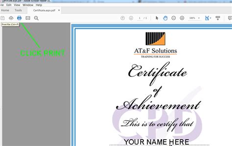 How Do I Print My Certificate Atf Solutions