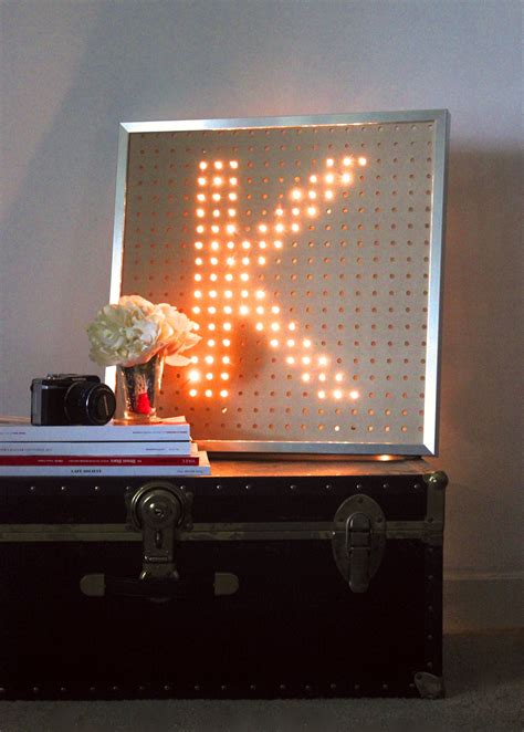Diy Light Brite Inspired Framed Monorgam Letter Diy Wand Diy Projects