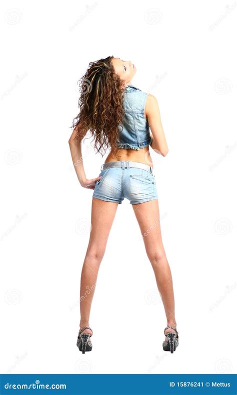 Brunette In Jeans Wear Stock Image Image Of Person Glamour