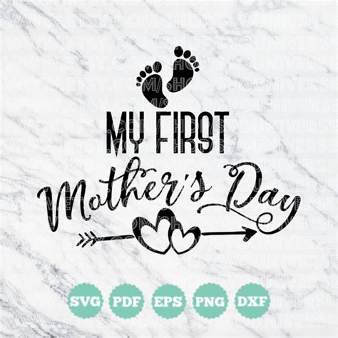My First Mothers Day Svg Vinyl Cutting Files Dxf Etsy