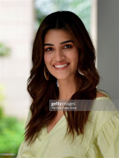 kriti sanon poses for the camera while promoting her upcoming film news photo getty images