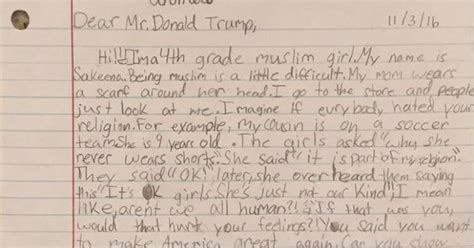 This Muslim Fourth Grader Has Just One Wish For Donald Trump Huffpost