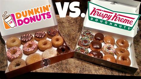 I first heard about them at a weight. Dunkin' Donuts VS. Krispy Kreme - YouTube