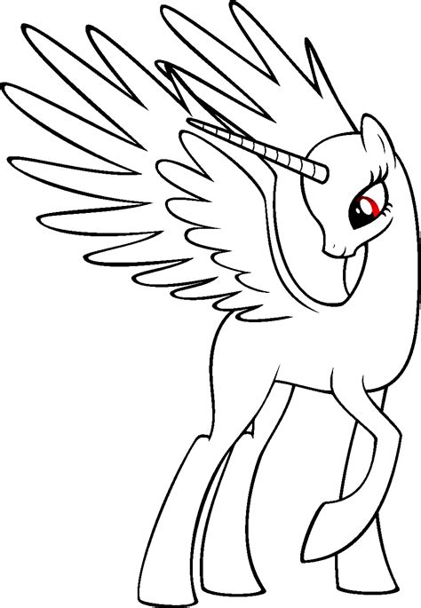 Mlp Base Alicorn Coloring Pages Coloring Pages