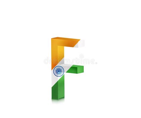 Alphabetic Letters With India Flag A To Z And 1 To 0 3d Illustration
