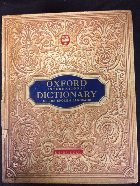 Oxford International Dictionary Of The English Language Unabridged