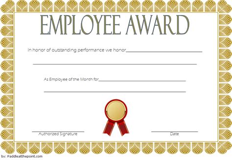 An Employee Of The Week Certificate Template Free 2 Awards Intended