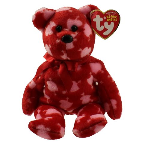 TY Beanie Baby CUPIDS BOW The Bear 8 5 Inch Mint