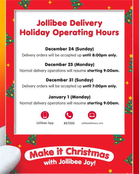 Jollibee Jolly Advisory Check Our Delivery Operating