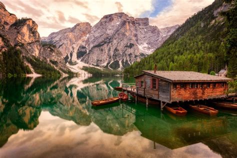 Lac De Braies Dolomites Italie Photographie Beaux Arts Par Nico