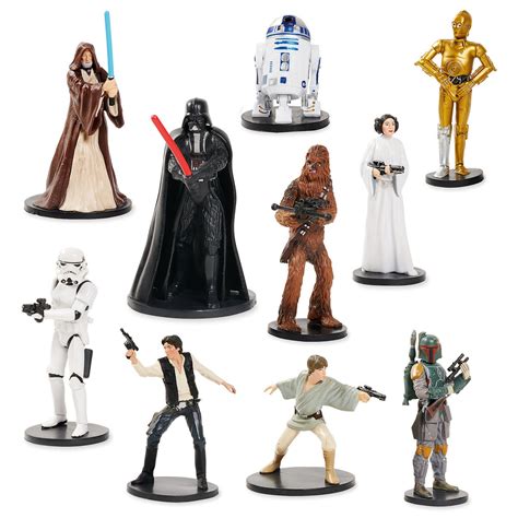 Disney Store Star Wars A New Hope Deluxe Figurine Set Figure Playset P