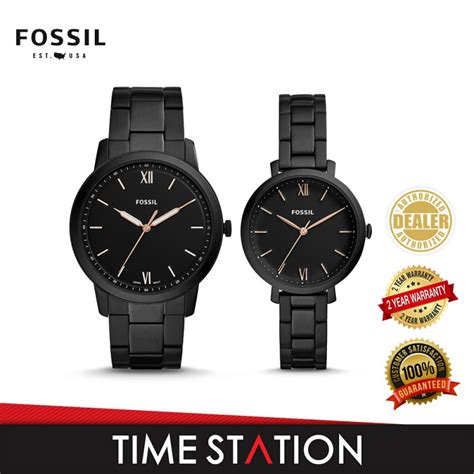 His and hers watches from fossil.com are a public display of. Fossil His and Her Minimalist Three-Hand Stainless Steel ...
