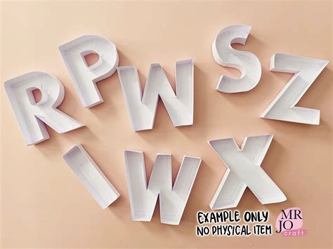 3d Letter Template For Cricut