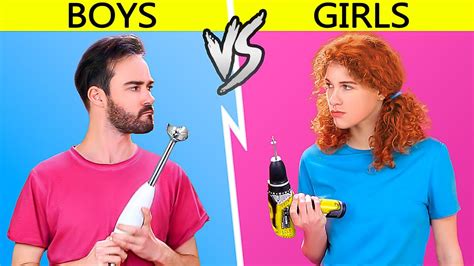 Girls Vs Boys Real Differences And Funny Situations Youtube